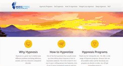 Desktop Screenshot of mindrisehypnosis.com